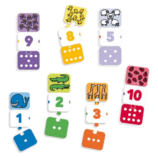 puzzle numeros 1-10 diset