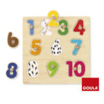 puzzle números y animales