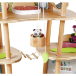 Juego Casa de bambú de los osos panda. Pequeingenio