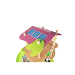 Juego Casa de bambú de los osos panda. Pequeingenio