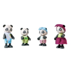 Juego Casa de bambú de los osos panda. Pequeingenio