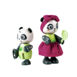 Juego Casa de bambú de los osos panda. Pequeingenio