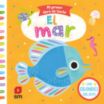 cuento con texturas y grandes solapas. Fondo marino.