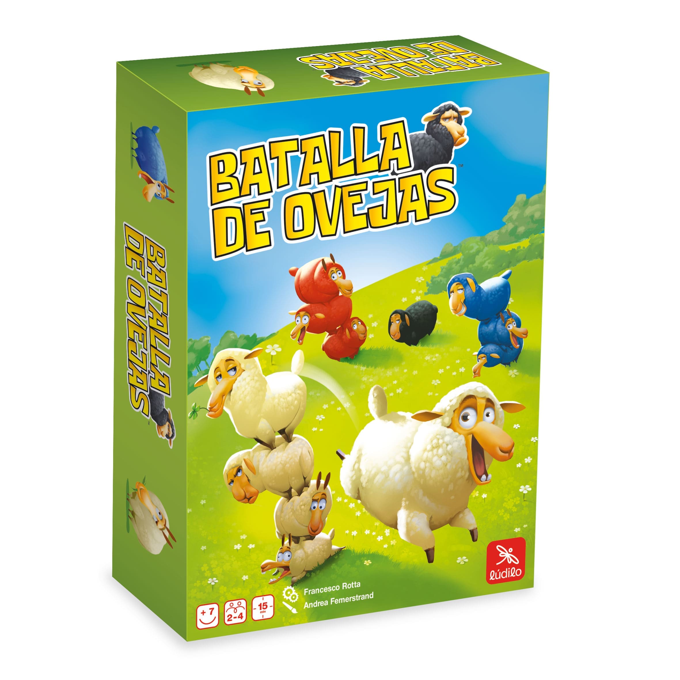 Juego de estrategia infantil Batalla de Ovejas recomendado desde 7 años.