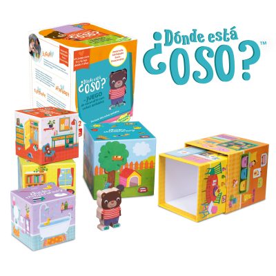 Juego de descubrimiento para niños desde 2 años: ¿Dónde está Oso? Lúdilo.