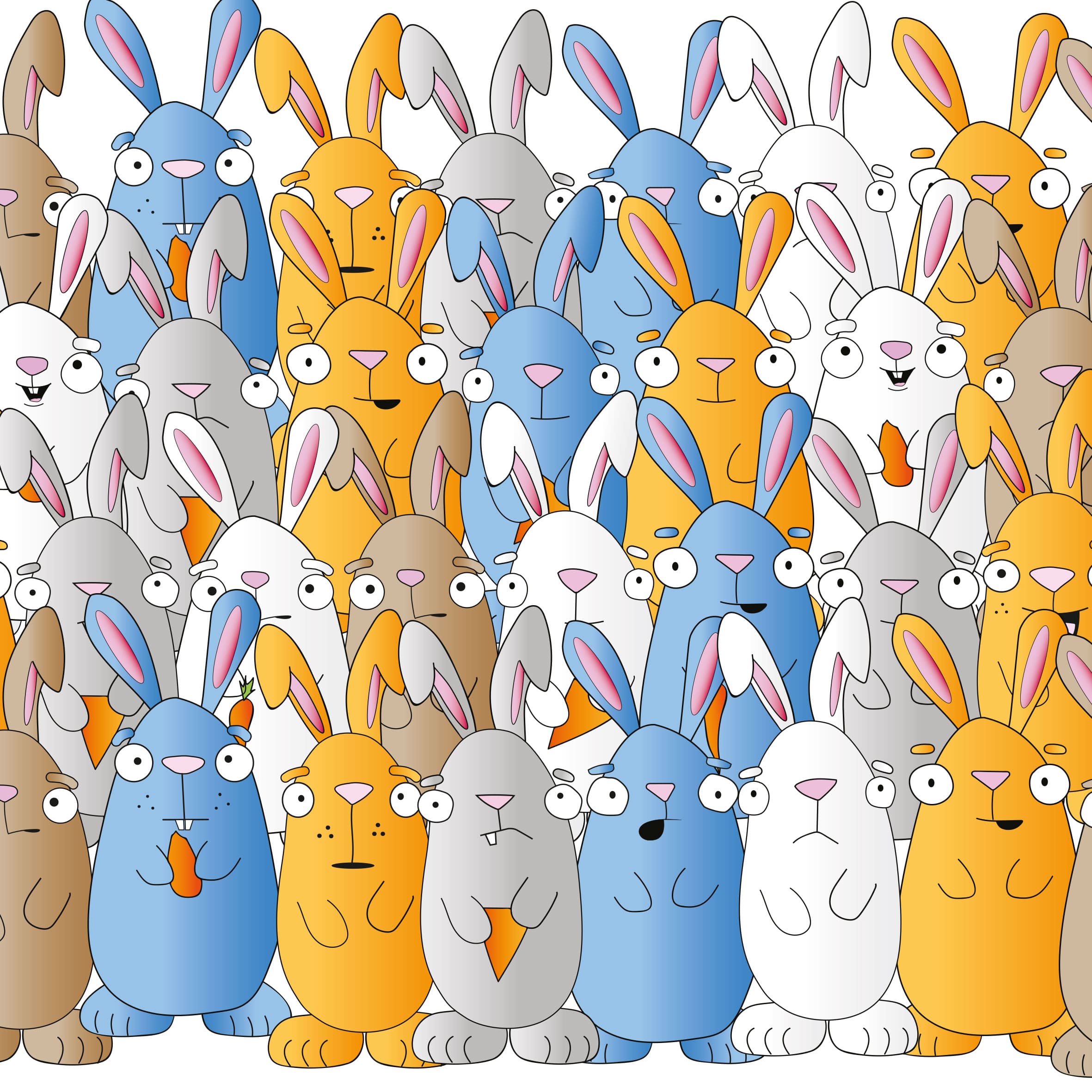 Detalle de cartas del juego Demasia2 Conejos y dados numerados.