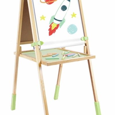 Caballet e de bambú Step Up Hape E2001 con rollo de papel.