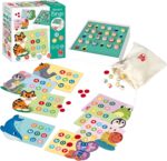 Juego de mesa educativo Bingo Alfabeto Goula en partida con varios niños.