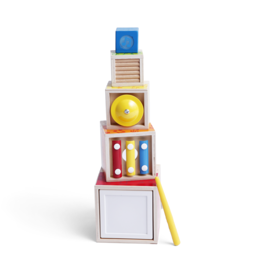 Juego musical de primeros años para explorar sonido y construcción – Hape E0336.