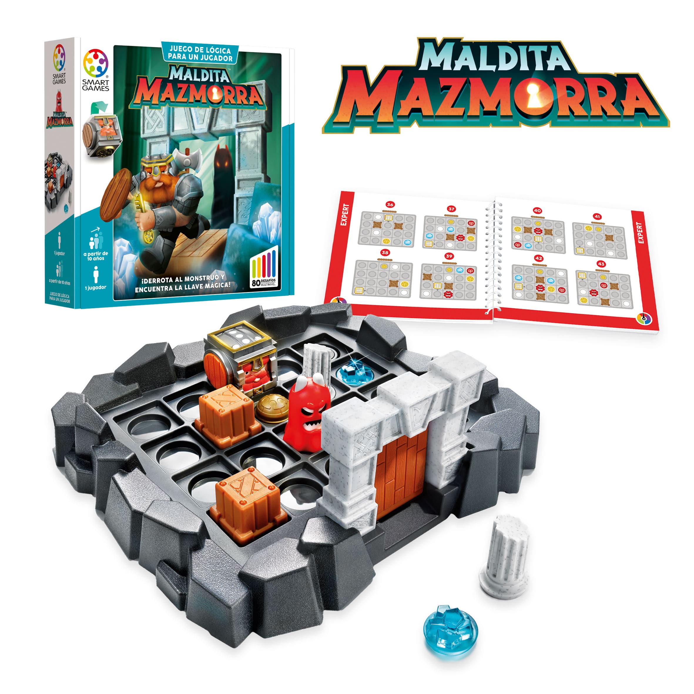 Caja compacta del juego Maldita Mazmorra ideal para llevar y jugar en casa o de viaje.