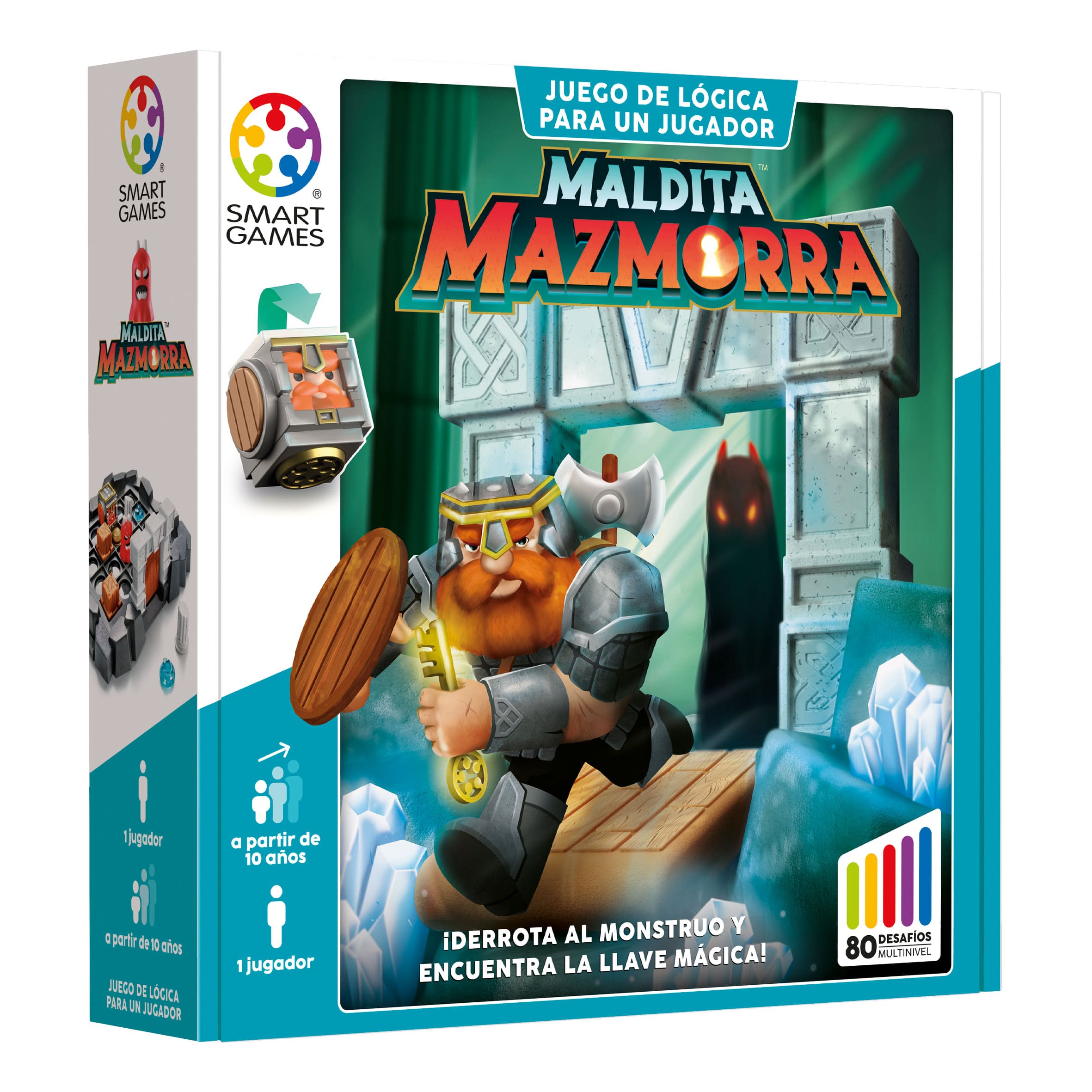 Caja compacta del juego Maldita Mazmorra ideal para llevar y jugar en casa o de viaje.