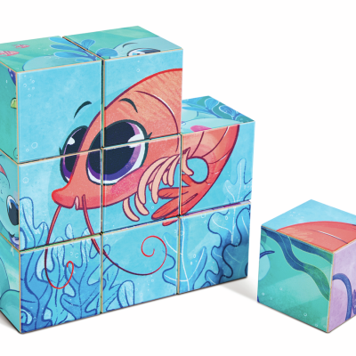 Puzle Bloques de Madera Iti Hape colección Núria y Arnau.