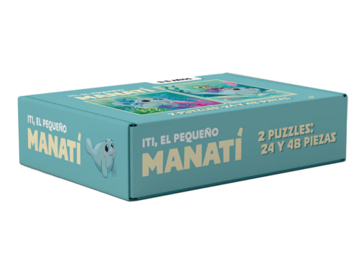 Ilustración de Iti y amigos en el puzzle de la colección Iti x Hape.