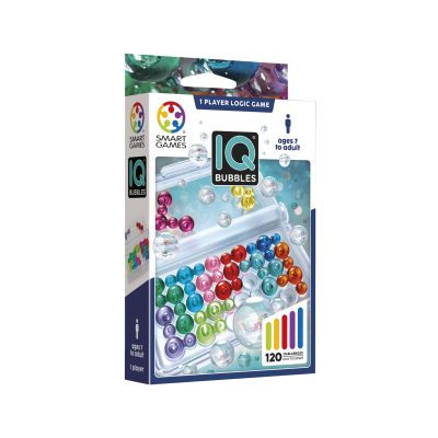 Juego de lógica compacto IQ Bubbles ideal para viajes.