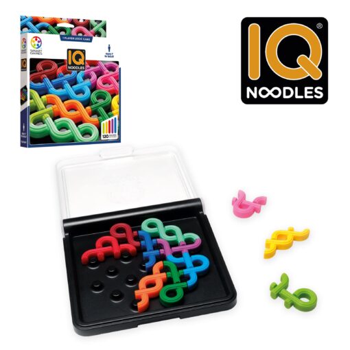 Juego de lógica IQ Noodles, versión para viaje y ocio sin pantalla.