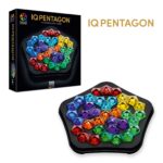 Juego de lógica portátil IQ Pentagon, ideal para momentos sin pantalla.