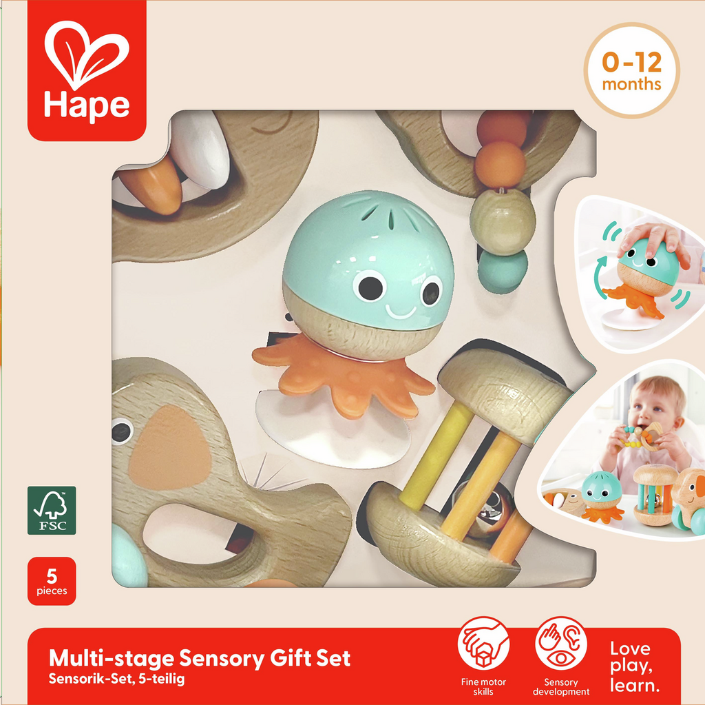 Pack Set Sensorial Hape E0125, ideal para desde 0 meses.