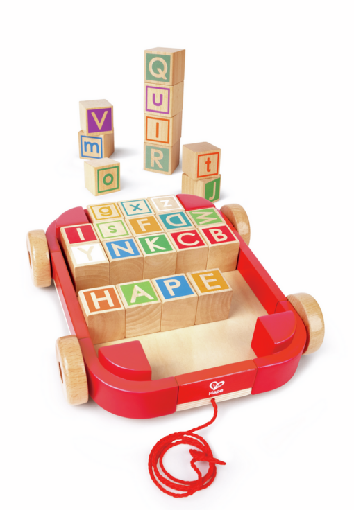 coche_arrastre_bloques_letras_apilable_hape6.jpg Carro de Arrastre con Bloques Apilables Hape E0487 correctamente apilado.