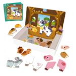 Detalle de los magnetos de animales de la Granja Magnética Goula.