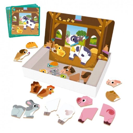 Detalle de los magnetos de animales de la Granja Magnética Goula.
