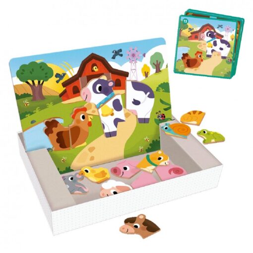 Panel de granja con paisajes y accesos para imanes Goula.
