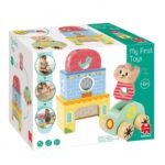My First Toy Goula: set de iniciación con sonajero, coche y bloques para bebés.