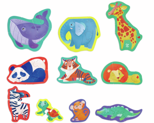 Juego educativo infantil Hape Amigos de la Jungla – para edades desde 18 meses.