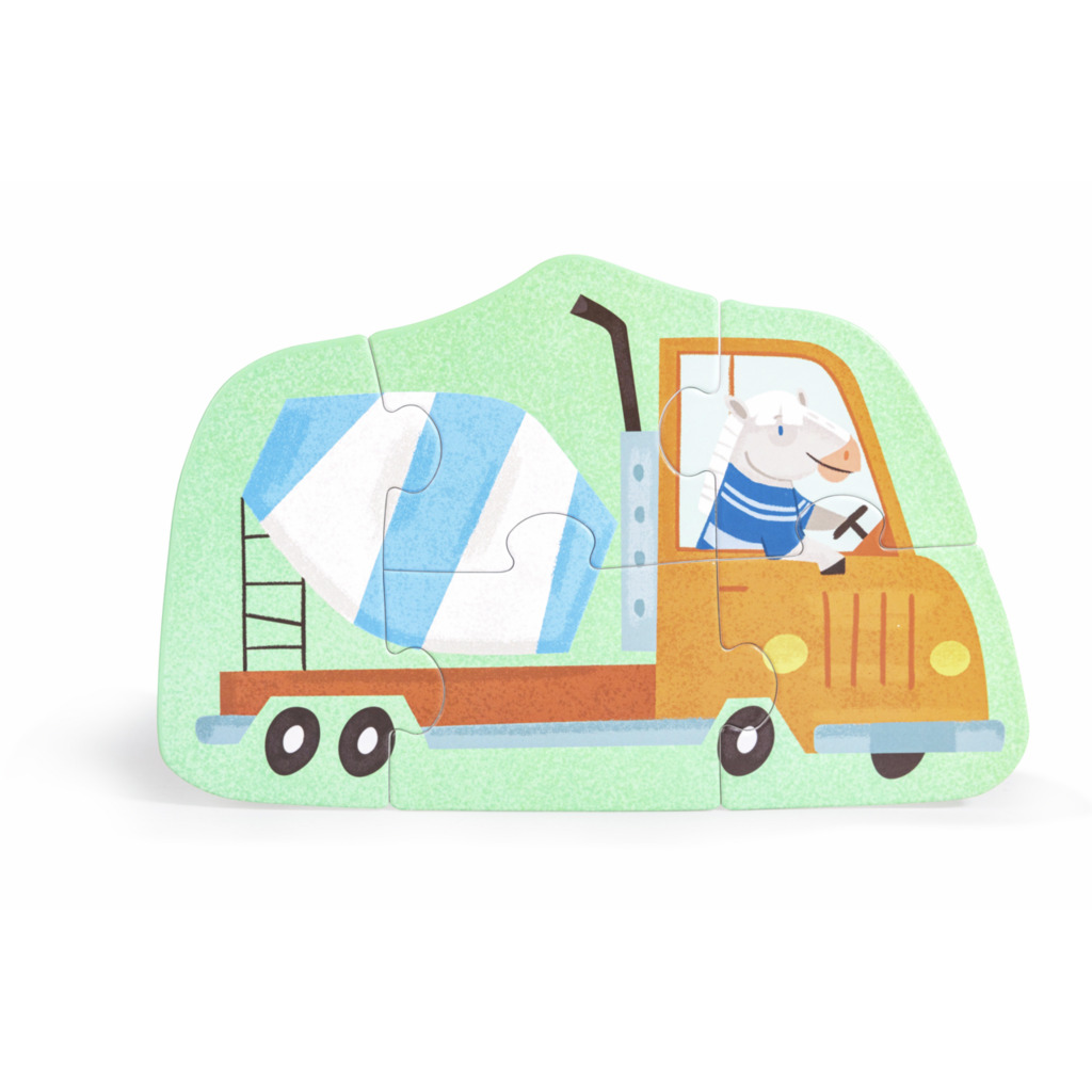 Piezas grandes para niños desde 18 meses del rompecabezas de Hape.