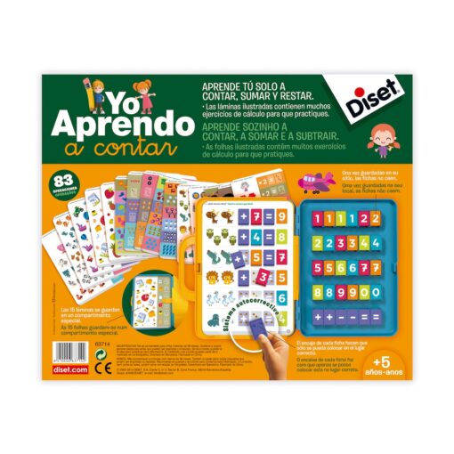 Vista completa del juego educativo Yo Aprendo a Contar en su maletín