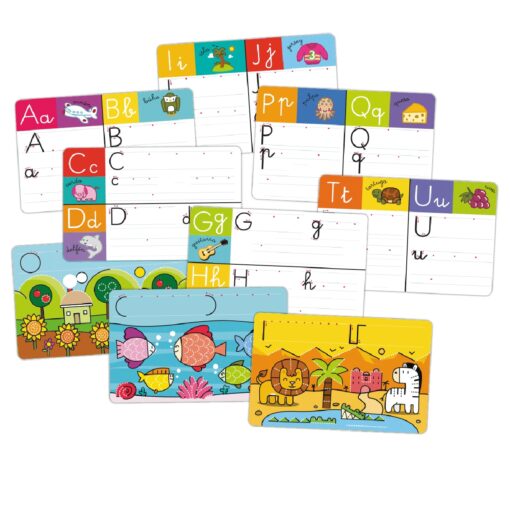 Láminas borrables de trazos del juego Yo Aprendo a Escribir