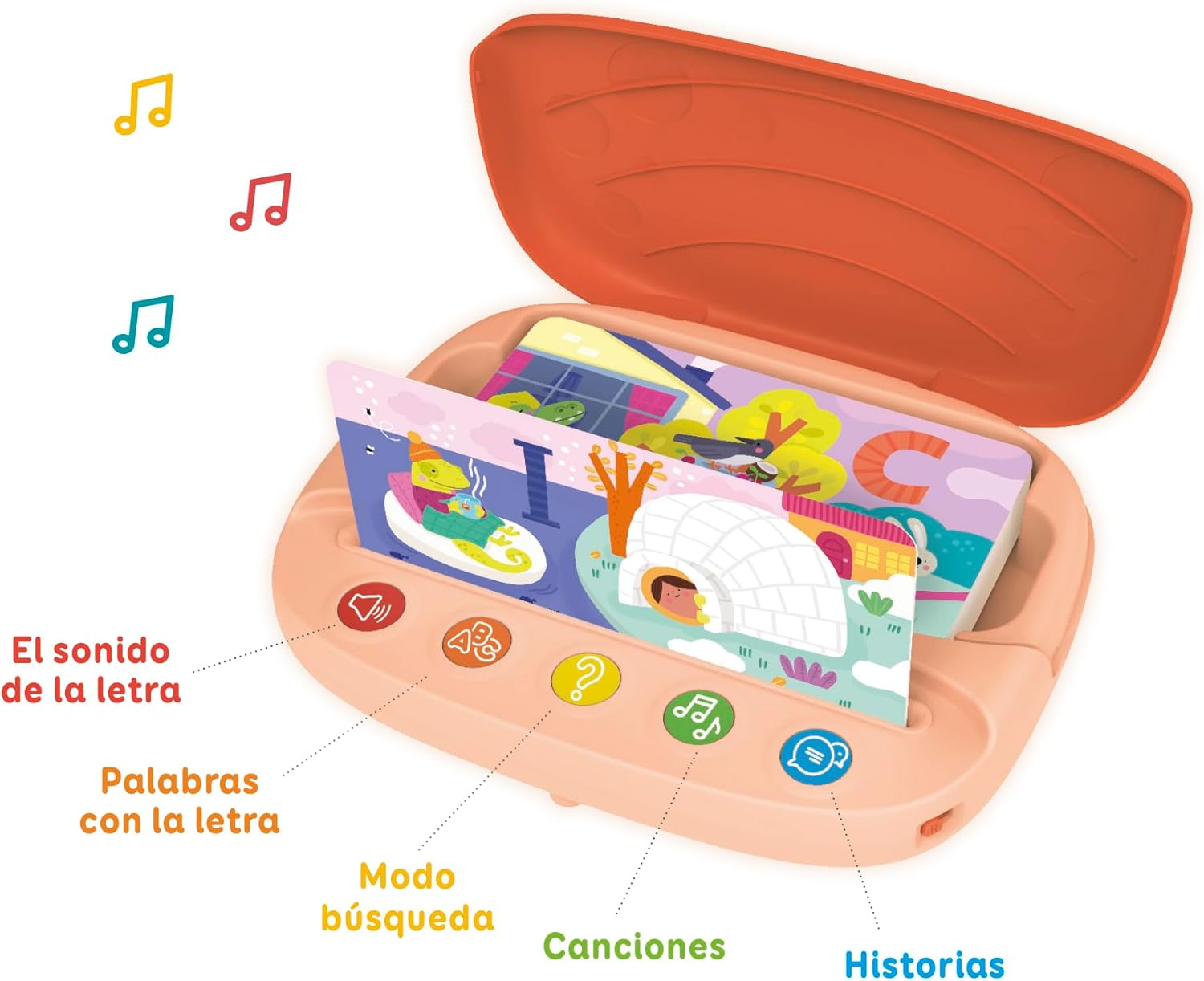 Maletín interactivo Diset Yo Aprendo las Letras 14 láminas sonido.