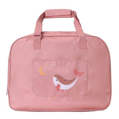Bolso de Playa con Rejilla Whale pink – Monnëka