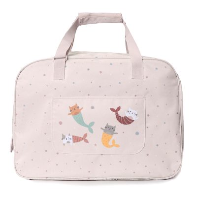 Bolso de Playa con Rejilla Mermaids Cats  – Monnëka