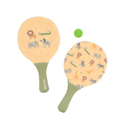 Palas de Playa Neopreno Wild animals con Pelota – Diviértete al aire libre