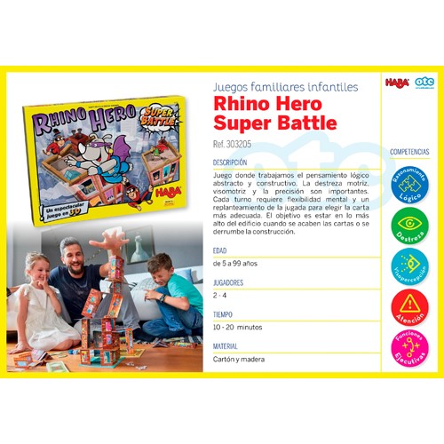 Rhino Hero Super Battle – Juego educativo de equilibrio y estrategia - Imagen 2