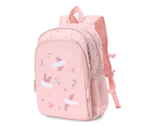 Mochila mediana Blossom Birds para primaria