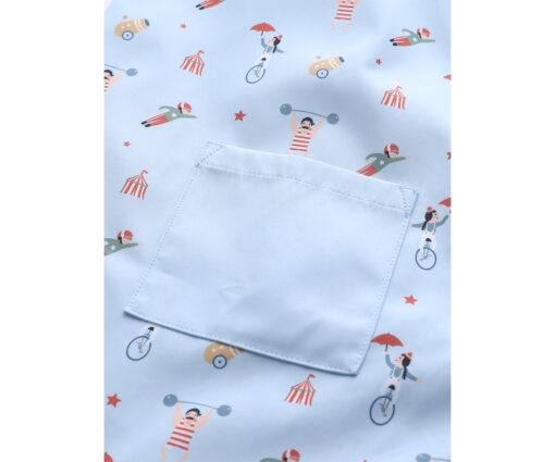 Detalle bolsillo Babi escolar Circus Show personalizable Tutete