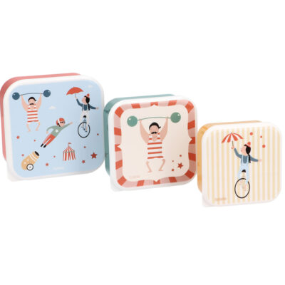 3 cajas de almuerzo Circus Show Tutete