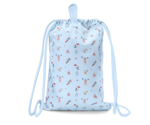 Mochila saco infantil Circus Show personalizable