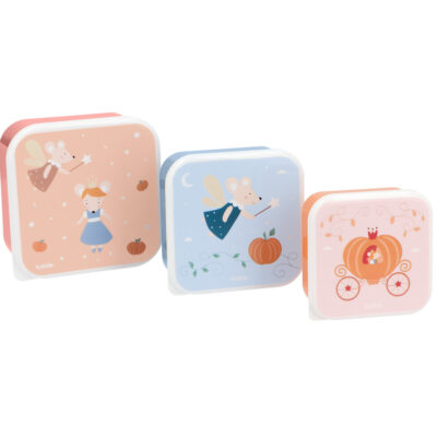 3 cajas de almuerzo mouse fiareis Tutete