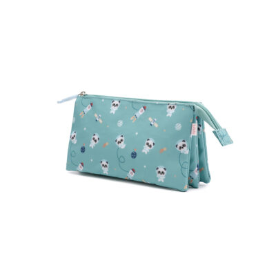 Estuche 3 compartimentos Pandas In Space Tutete