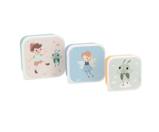 3 cajas de almuerzo wooden boy Tutete